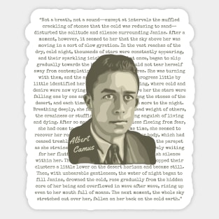 Albert Camus Portrait and Quote Sticker